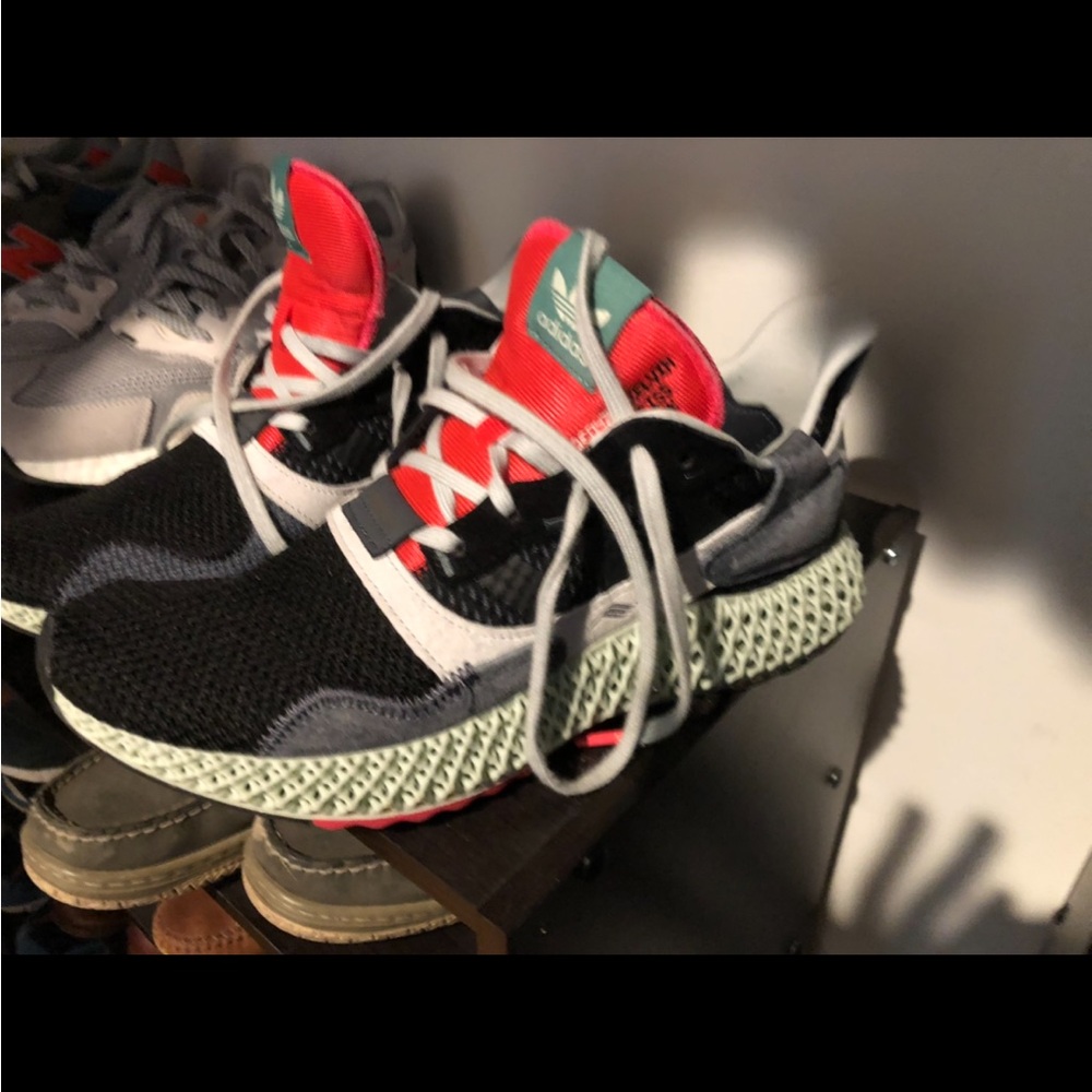Adidas zx 4000 4D's black three Hi Rez sneaker Men's us 9